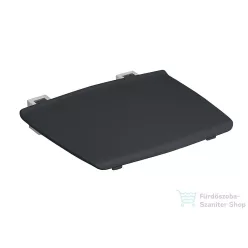   Sapho GELCO Lehajtható ülőke zuhanyzóba, 32,5x32,5 cm, max. terhelés 120 kg, sötét szürke GS120G