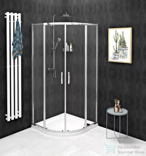 Sapho GELCO SIGMA SIMPLY íves zuhanykabin, 900x900mm, R550, transzparent üveg (GS5590)