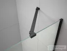 Sapho GELCO TRINITY BLACK zuhanyajtó, 1000mm, transzparent üveg, jobbos (GT1210CR-B)