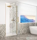 Sapho GELCO TRINITY GOLD zuhanyajtó, 1000mm, transzparent üveg, jobbos (GT1210CR-G)