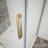 Sapho GELCO TRINITY GOLD zuhanyajtó, 1000mm, transzparent üveg, jobbos (GT1210CR-G)