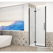   Sapho GELCO TRINITY BLACK zuhanyajtó, 1000mm, matt üveg, balos (GT1210CL-B)