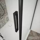 Sapho GELCO TRINITY BLACK zuhanyajtó, 1100mm, transzparent üveg, balos (GT1211CL-B)