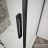 Sapho GELCO TRINITY BLACK zuhanyajtó, 1100mm, transzparent üveg, balos (GT1211CL-B)