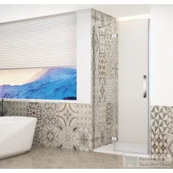   Sapho GELCO TRINITY CHROME zuhanyajtó, 1100mm, transzparent üveg, balos (GT1211CL-CH)