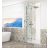 Sapho GELCO TRINITY CHROME zuhanyajtó, 1100mm, transzparent üveg, balos (GT1211CL-CH)