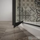 Sapho GELCO TRINITY BLACK zuhanyajtó, 1100mm, transzparent üveg, jobbos (GT1211CR-B)