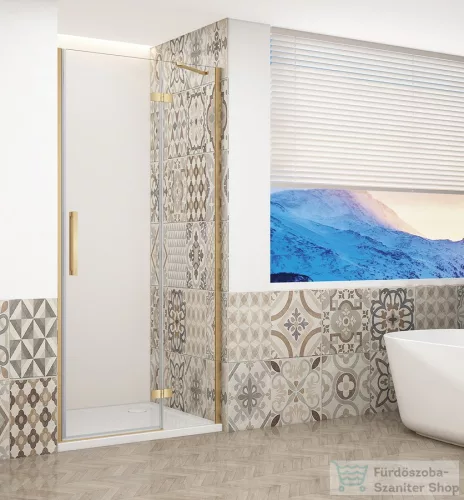 Sapho GELCO TRINITY GOLD zuhanyajtó, 1100mm, transzparent üveg, jobbos (GT1211CR-G)