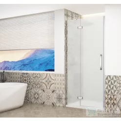   Sapho GELCO TRINITY CHROME zuhanyajtó, 1100mm, matt üveg, balos (GT1211ML-CH)