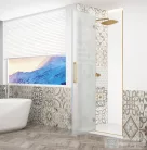Sapho GELCO TRINITY GOLD zuhanyajtó, 1100mm, matt üveg, balos (GT1211ML-G)