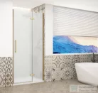 Sapho GELCO TRINITY GOLD zuhanyajtó, 1100mm, matt üveg, jobbos (GT1211MR-G)