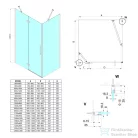 Sapho GELCO TRINITY CHROME szögletes zuhanykabin, 900x1200mm, matt üveg, balos (GT5612-90ML-CH)