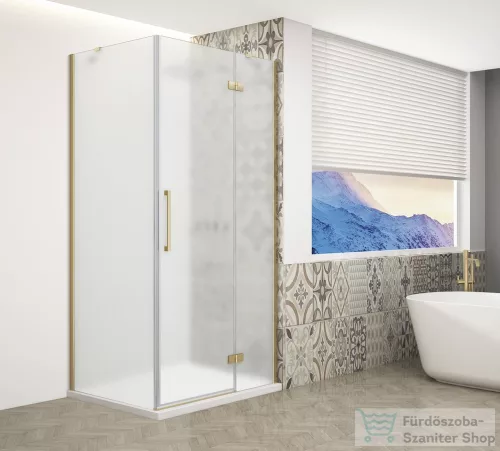 Sapho GELCO TRINITY GOLD MATT szögletes zuhanykabin, 900x1200mm, matt üveg, jobbos (GT5612-90MR-G)