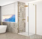 Sapho GELCO TRINITY GOLD MATT szögletes zuhanykabin, 1100x800mm, transzparent üveg, balos (GT5680-11CL-G)