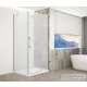 Sapho GELCO TRINITY CHROME szögletes zuhanykabin, 1100x800mm, matt üveg, jobbos (GT5680-11MR-CH)