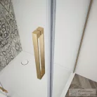 Sapho GELCO TRINITY GOLD MATT szögletes zuhanykabin, 1200x800mm, transzparent üveg, balos (GT5680-12CL-G)