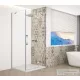 Sapho GELCO TRINITY CHROME szögletes zuhanykabin, 1200x800mm, transzparent üveg, jobbos (GT5680-12CR-CH)