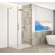 Sapho GELCO TRINITY GOLD MATT szögletes zuhanykabin, 800x800mm, transzparent üveg, jobbos (GT5680-80CR-G)