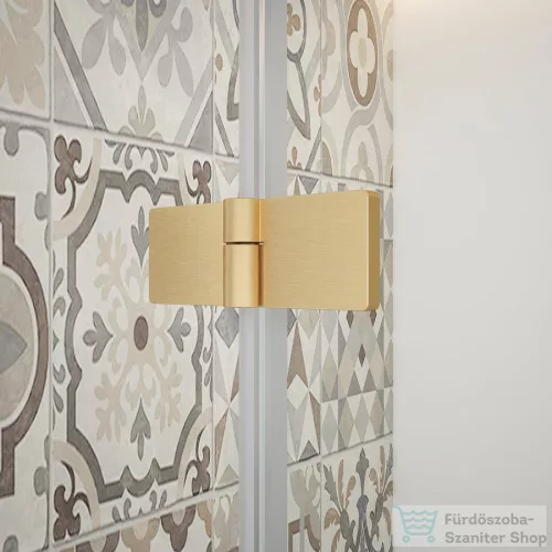 Sapho GELCO TRINITY GOLD MATT szögletes zuhanykabin, 900x800mm, transzparent üveg, jobbos (GT5680-90CR-G)