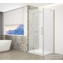   Sapho GELCO TRINITY GOLD MATT szögletes zuhanykabin, 900x800mm, matt üveg, balos (GT5680-90ML-G)