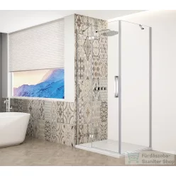   Sapho GELCO TRINITY CHROME szögletes zuhanykabin, 1000x900mm, transzparent üveg, balos (GT5690-10CL-CH)