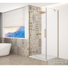   Sapho GELCO TRINITY GOLD MATT szögletes zuhanykabin, 1000x900mm, transzparent üveg, balos (GT5690-10CL-G)