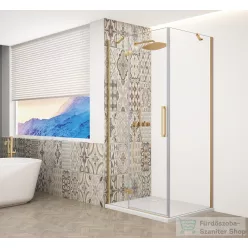   Sapho GELCO TRINITY GOLD MATT szögletes zuhanykabin, 1000x900mm, transzparent üveg, balos (GT5690-10CL-G)