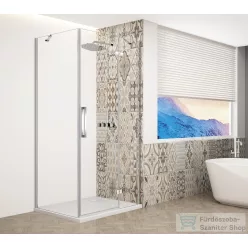   Sapho GELCO TRINITY CHROME szögletes zuhanykabin, 1000x900mm, transzparent üveg, jobbos (GT5690-10CR-CH)