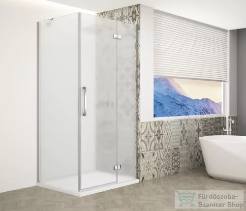 Sapho GELCO TRINITY CHROME szögletes zuhanykabin, 1000x900mm, matt üveg, jobbos (GT5690-10MR-CH)