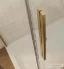 Sapho GELCO LUXOR GOLD tolóajtó két fal közé, 1100mm, transzparent üveg, matt arany profil (GU1211G)