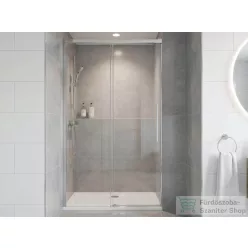   Sapho GELCO LUXOR tolóajtó két fal közé, 1300mm, transzparent üveg, króm profil (GU1213CH)