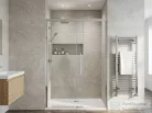 Sapho GELCO LUXOR tolóajtó két fal közé, 1300mm, transzparent üveg, króm profil (GU1213CH)