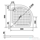 Sapho GELCO VIVA zuhanytálca, R55, 90x90 cm GV559