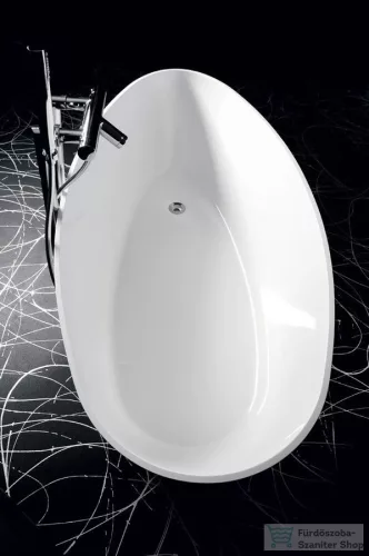 Sapho GELCO ELIPSIE szabadonálló kád, 157x70cm, 260l, öntöttmárvány (GVEL1570)