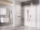 Ravak Walk-In Corner 110x80 cm-es zuhanyfal 120 cm-es merevítővel,króm/transparent GW1CD4C0SZ1