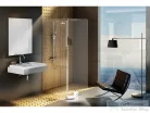 Ravak Walk-In Corner 110x80 cm-es zuhanyfal 120 cm-es merevítővel,króm/transparent GW1CD4C0SZ1