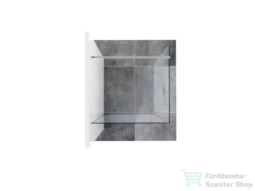 Ravak Walk-In Corner 110x80 cm-es zuhanyfal 120 cm-es merevítővel,króm/transparent GW1CD4C0SZ1