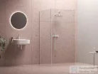 Ravak Walk-In Corner 120x90 cm-es zuhanyfal 120 cm-es merevítővel,fehér/transparent GW1CG7E0SZ1