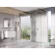 Ravak Walk-In Free 120 cm-es zuhanyfal 2 db 120 cm-es merevítővel,fekete/transparent GW9FG030SZ1