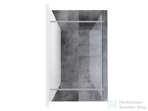 Ravak Walk-In Free 140 cm-es zuhanyfal 2 db 120 cm-es merevítővel,króm/transparent GW9FM0C0SZ1
