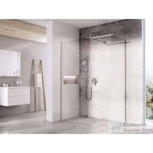 Ravak Walk-In Double Wall 120-170x100 cm-es zuhanyfal 120 cm-es merevítővel,króm/transparent GW9W00C00Z1SET60100