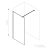 Ravak WALK-IN AIR WALL 90, krómhatású+transparent GW9W70C00Z1C