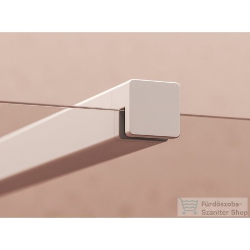 Ravak Walk-In Double Wall 180-230x150 cm-es zuhanyfal 120 cm-es merevítővel,fehér/transparent GW9WG0E00Z1SET120150