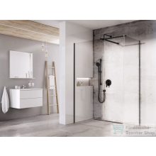   Ravak Walk-In Double Wall 210-260x140 cm-es zuhanyfal 120 cm-es merevítővel,fekete/transparent GW9WP0300Z1SET150140