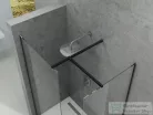 Ravak Walk-In Double Wall 220-270x140 cm-es zuhanyfal 120 cm-es merevítővel,fekete/transparent GW9WS0300Z1SET160140