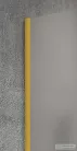Sapho GELCO VARIO GOLD MATT Fix zuhanyfal, fali profillal, merőleges merevítő nélkül, transzparent üveg, 700mm (GX1270-01)