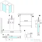 Sapho GELCO VARIO Walk-In zuhanyfal, 700x2000mm, transzparent CSAK ÜVEG PROFIL NÉLKÜL! (GX1270)