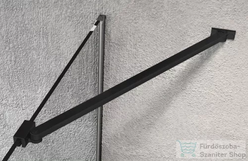 Sapho GELCO VARIO Walk-In sarok merevítő, 650mm, fekete (GX2014)