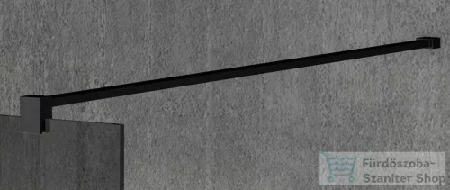 Sapho GELCO VARIO Walk-In merevítő, 1400mm, fekete (GX2214)