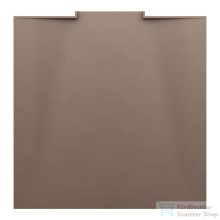   Laufen NIA zuhanytálca 80x80 cm, Marbond kompozit anyagból, lefolyó a falon belül, matt kávé H2100301290001